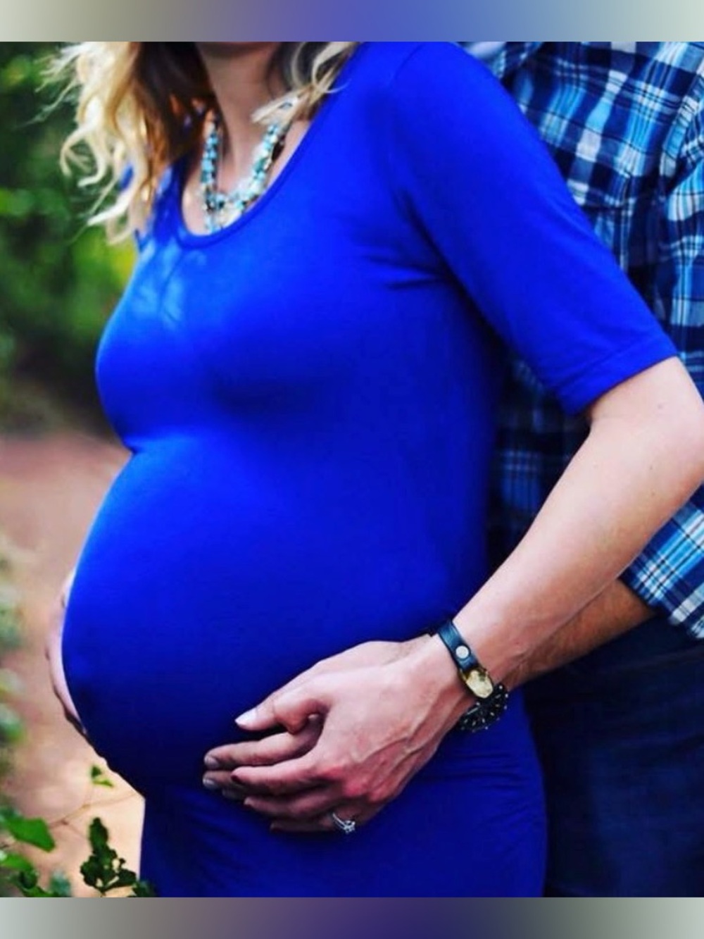 Maternity Dress Lot - Short-Sleeve Maxi Dress - Classic Scoop Neck